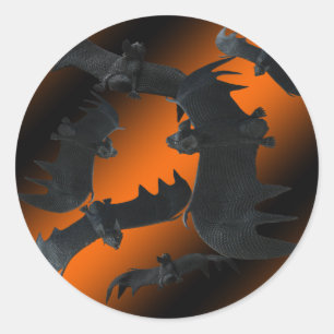 Bats Halloween Sticker