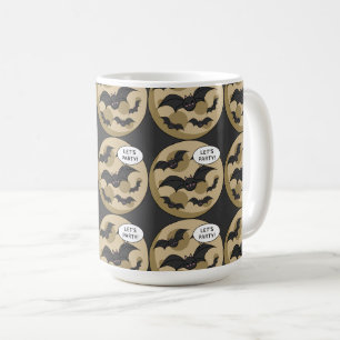 Bats Having Party on Full Moon Coffee Mug