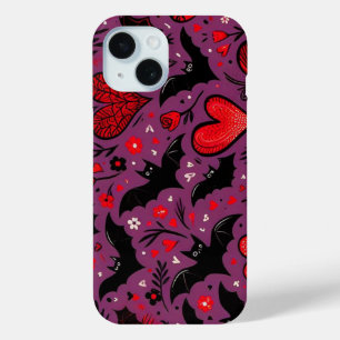 Bats & Hearts iPhone 15 Case