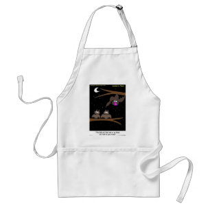 Bats Making Mistakes Funny Halloween Gifts Standard Apron