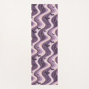 Bats, Moons & Celestial Waves Yoga Mat