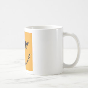 Bats Off To Halloween Orange Square Coffee Mug