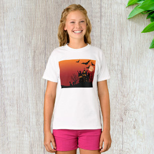 Bats Over Haunted House T-Shirt