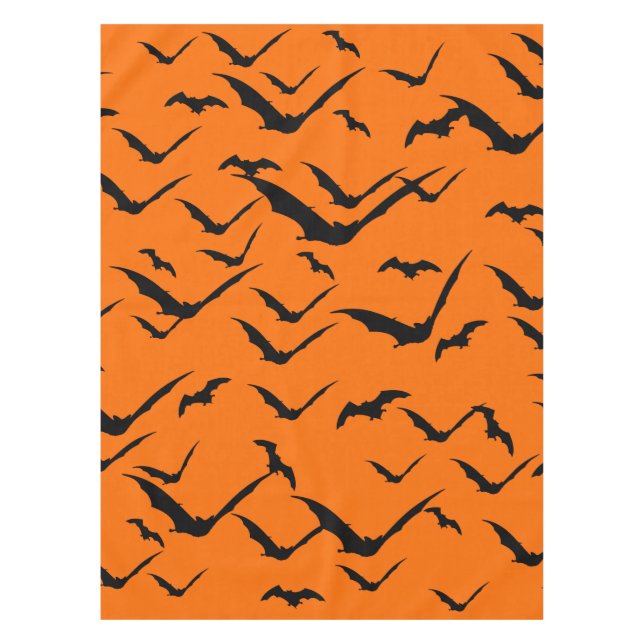 BATS PATTERN HALLOWEEN SEAMLESS   TABLECLOTH (Front)
