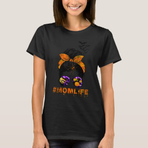 Bats Pumpkin Spider Skull Mum Life Halloween Match T-Shirt