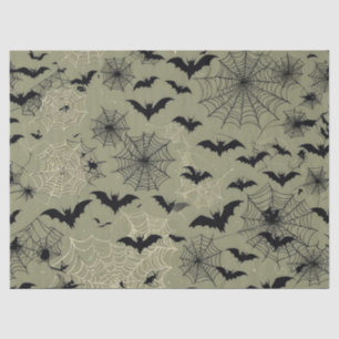 Bats Spiders Webs Tissue Paper