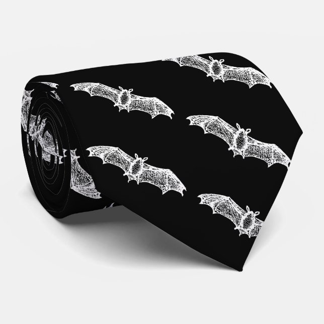 Bats Tie (Rolled)