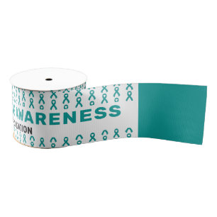 Batten Disease Awareness Pattern Ribbon Grosgrain Ribbon