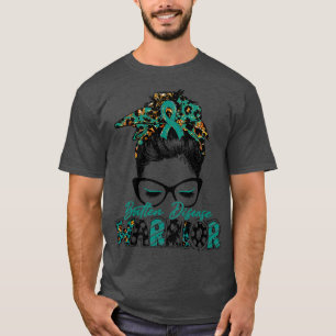 Batten Disease Awareness Warrior Women Glasse Mess T-Shirt