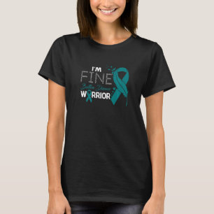 Batten Disease Warrior I'm Fine Feather T-Shirt