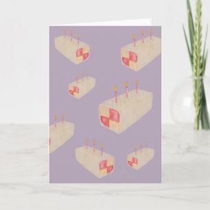 Battenburg Cake Galore Birthday Card
