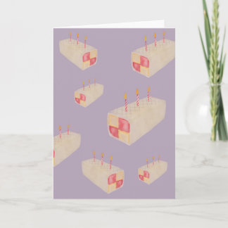 Battenburg Cake Galore Birthday Card