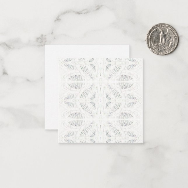 BATTENBURG LACE 2.5" Square Flat Card  (Front/Back In Situ)