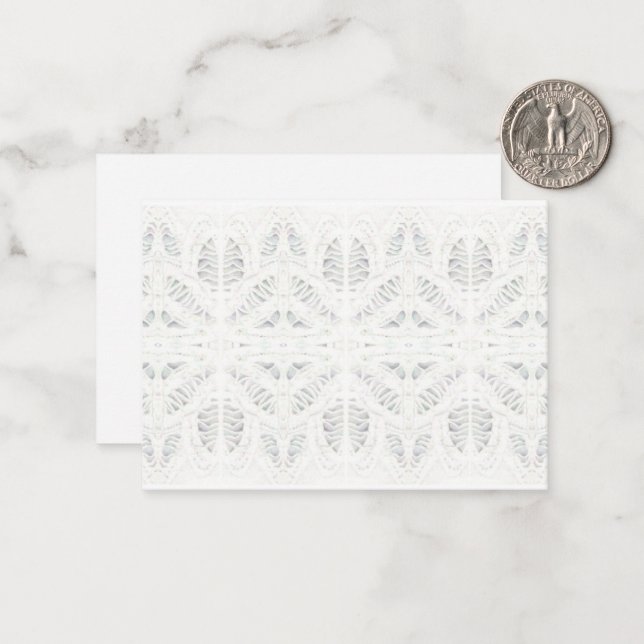 BATTENBURG LACE 3.5x2.5 Flat Card / Horizontal (Front/Back In Situ)