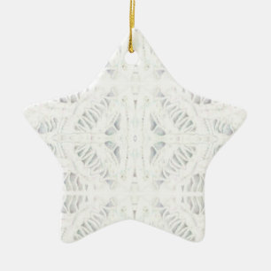 BATTENBURG LACE Ceramic Star Ornament