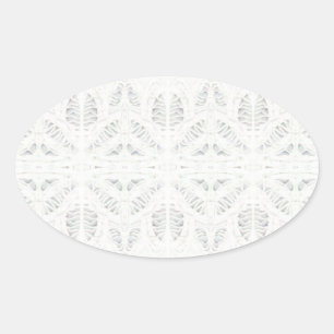 BATTENBURG LACE Oval Stickers