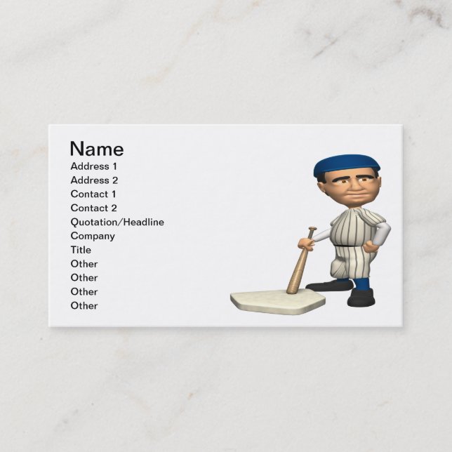 Batter Business Card (Front)
