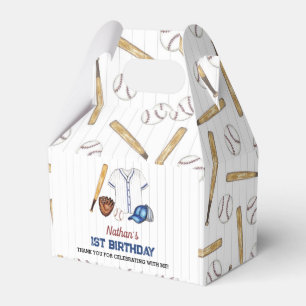 Batter Up Baseball Birthday Party Favour Box