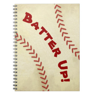 Batter Up Baseball Spiral Notebook