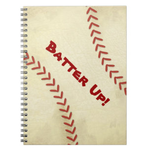 Batter Up Baseball Spiral Notebook