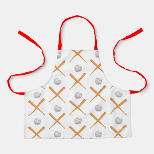 Batter Up Baseball Sports Pattern Apron
