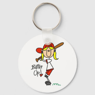 Batter Up Baseball Tshirts and Gifts Key Ring