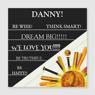 BATTER UP SUNDAY! MAGNETIC INVITATION