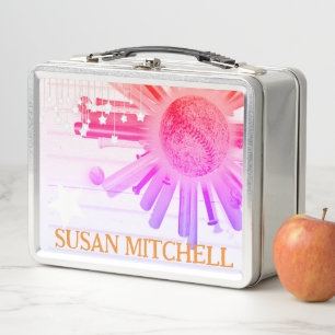 BATTER UP SUNDAY! METAL LUNCH BOX