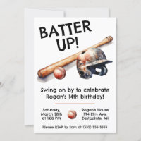 Batter Up!  Swing on By! Baseball Birthday Party