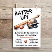 Batter Up! Swing on By! Baseball Birthday Party