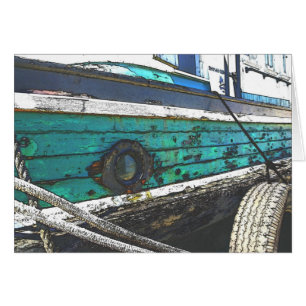 Battered Boat card