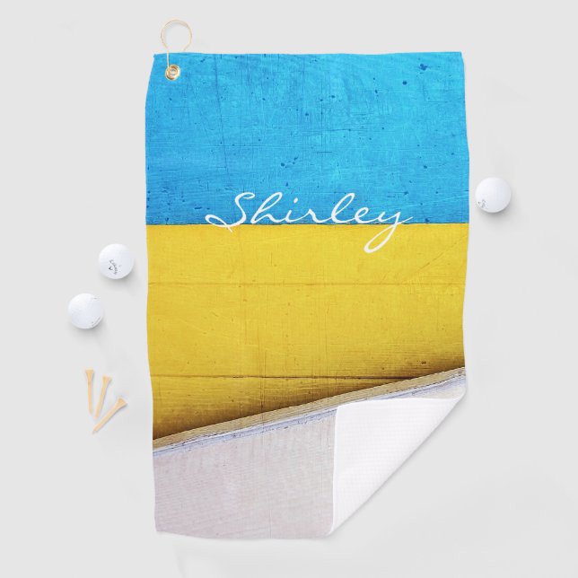 Battered Building-Minimal Abstract by STaylor Golf Towel (InSitu)