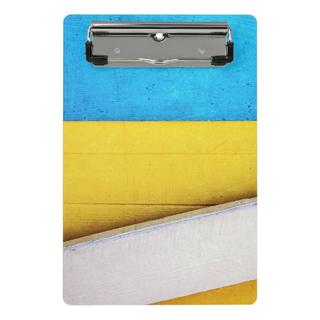 Battered Building-Minimal Abstract by STaylor Mini Clipboard (Front)