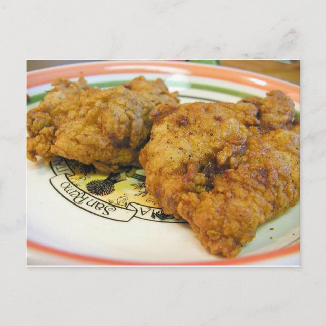 Battered Chicken Postcard (Front)
