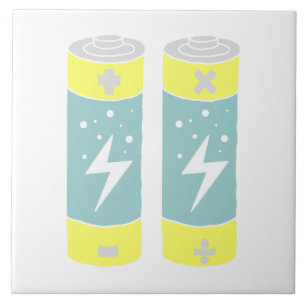 Batteries Ceramic Tile