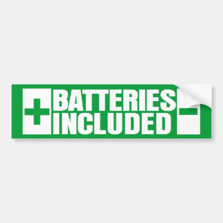 Batteries Included hybrid car Bumper Sticker