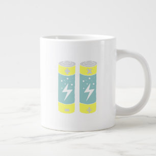 Batteries Large Coffee Mug