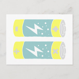 Batteries Postcard