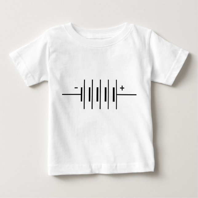 Batteries Symbol Baby T-Shirt (Front)