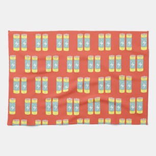 Batteries Tea Towel