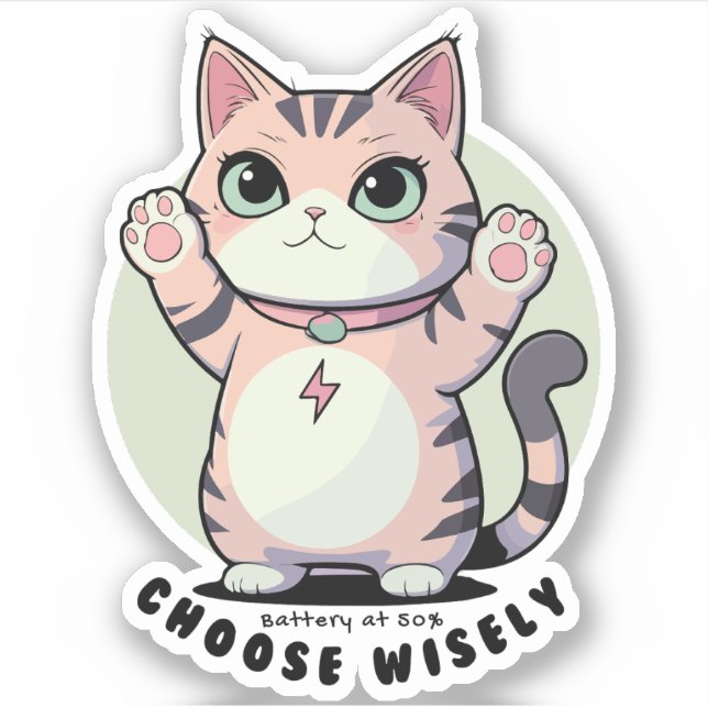 Battery at 50 Choose Wisely – Introvert Humour  (Front)