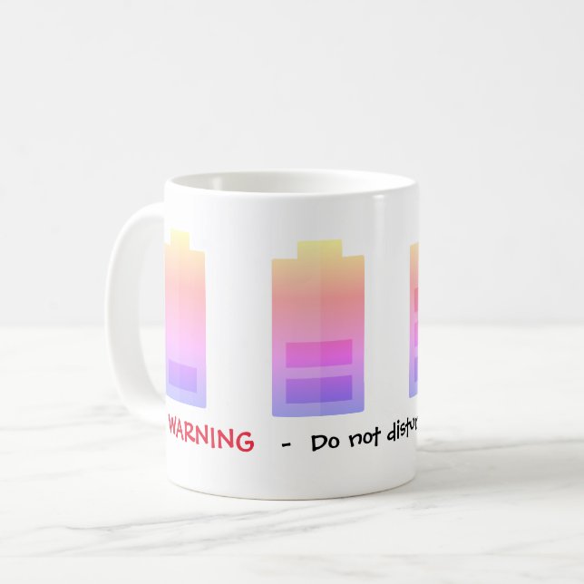 Battery Charging Pink/Purple -  Mug (Front Left)