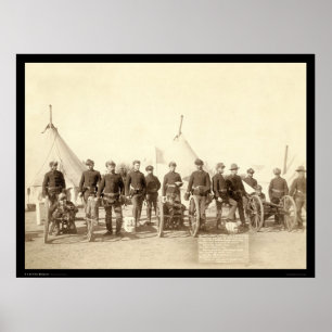 Battery E of 1st Artillery & Hotchkiss Gun SD 1891 Poster