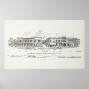 Battery East side Sacramento and Clay Poster
