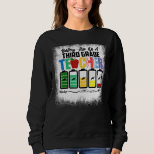Battery Life Of A 3rd Grade Third Teacher Back To Sweatshirt