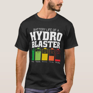 Battery Life Of A Hydro Blaster T-Shirt