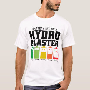 Battery Life Of A Hydro Blaster T-Shirt