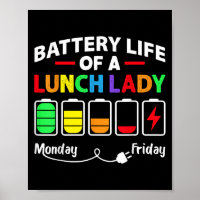 Battery Life Of A School Lunch Lady Cafeteria Work