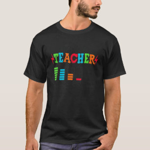 Battery Life Of A Teacher From Monday To Friday Sc T-Shirt