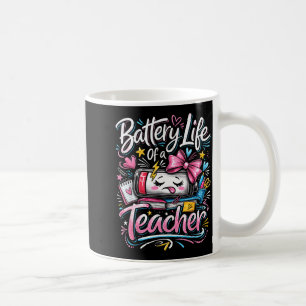 Battery life of a teacher low energy school coffee mug